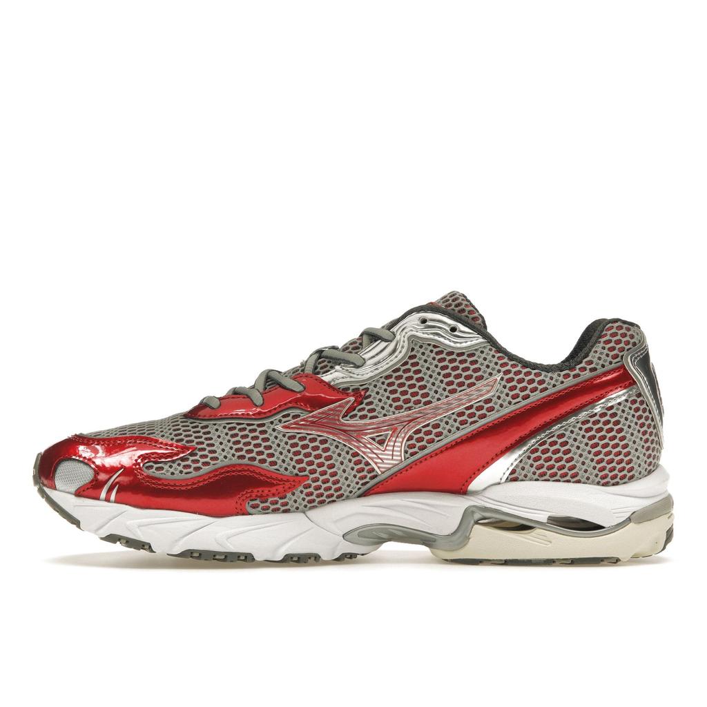 Mizuno Wave Rider 10 Flame Wave One Block Down Koi Мужские кроссовки Красный Серый Белый D1GD232701