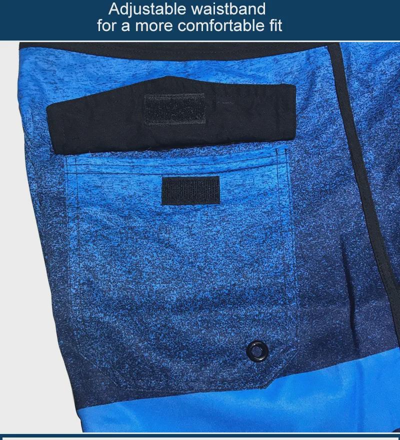 Летние быстросохнущие шорты для серфинга и рыбалки, тянущиеся в 4 направлениях, 2020