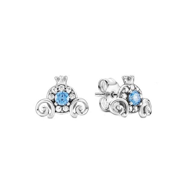 Серьги из стерлингового серебра 925 пробы, круглые серьги с сердцем, перьями, цветами и луной, серебряные серьги для женщин, оригинальные модные ювелирные изделия