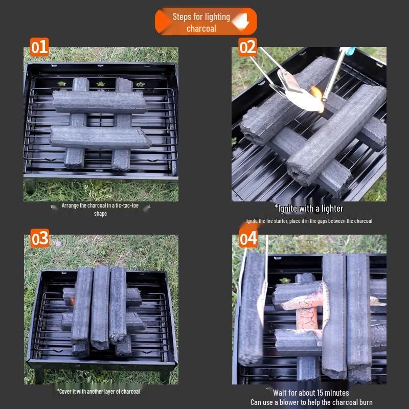 ZISIZ Smokeless Bamboo Charcoal for BBQ