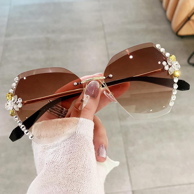 Солнцезащитные очки Diamond Inspired, женские модные солнцезащитные очки Sense Ins, персонализированные очки для уличной фотографии