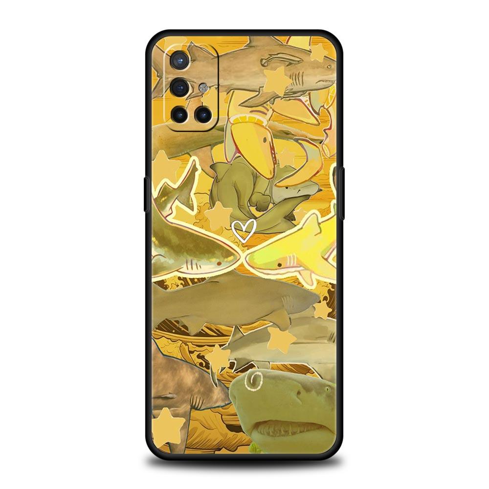 Чехол для телефона с рисунком акул на море Для Oneplus 13R 13 12R 11 10T 10R Nord N100 N200 N10 10 9 9R 9RT CE 3 2 Z Pro Мягкий ТПУ Чехол