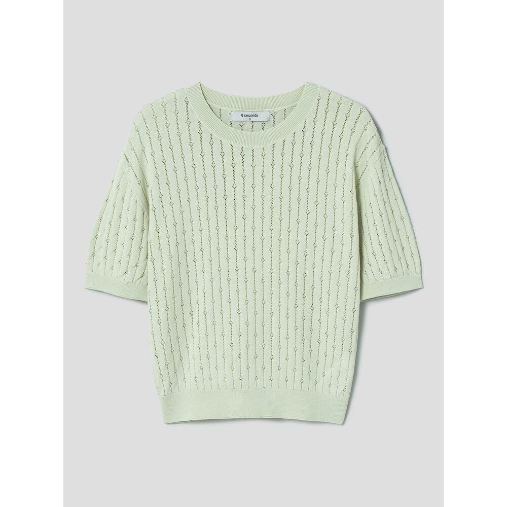 8SECONDS Scallop Short Sleeve Knit Green (354651Jq1M)