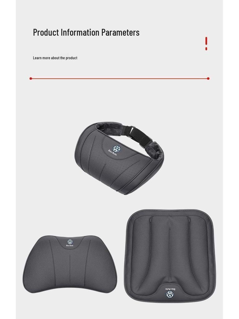 Volkswagen Lumbar Support & Headrest: Compatible with Passat, Magotan, Sagitar, Bora, Lavida, Tharu, ID3/4/6.