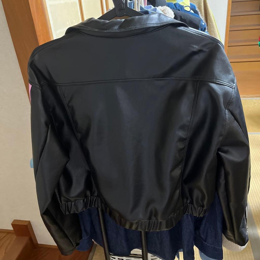 [USED] Cropped Jacket L Black/Pink