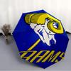 Printed Los Angeles Rams logo Folding Umbrella,Outdoor,Leisure,And Travel Umbrella,Durable Umbrella Fabric,Birthday And Holiday Gift