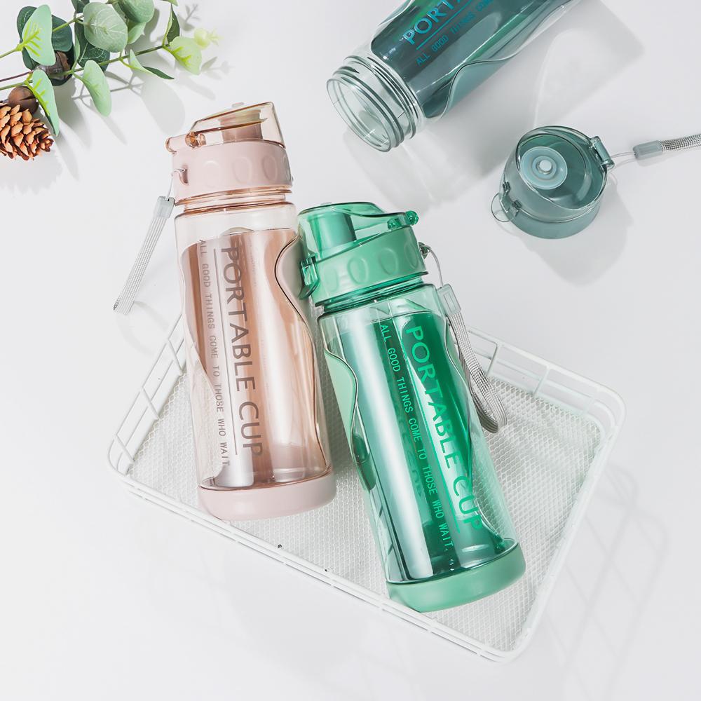 500ml Travel Leakproof Clear Sports Water Bottle Plastic Drinks Mugs Drinking Bottle