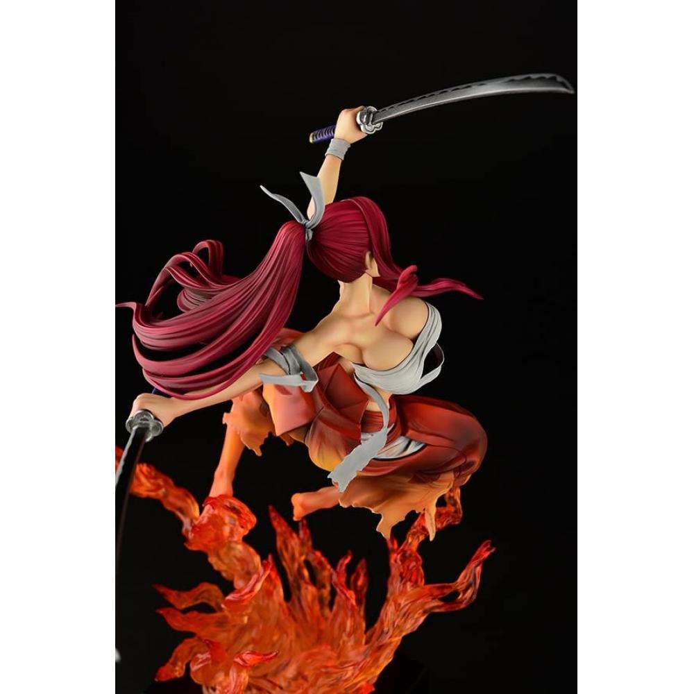 Orca Toys 16 Scale Erza Scarlet Samurai-Kouen Banjou-ver.Red PVC Painted Finished Product Approx. Height 435mm Made of PVC