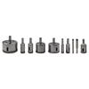 6/8/10/14/16/18/22/35/40/50mm Diamond Drill Bit Set 10 PCS Hole Saw Set