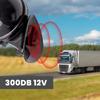 300DB 12 В автомобили мотоцикл лодка супер громкий электрический улитка воздушный рожок Тромб Bull Horn Lufthorn Hupe Superlaut для автомобилей LKW Boote