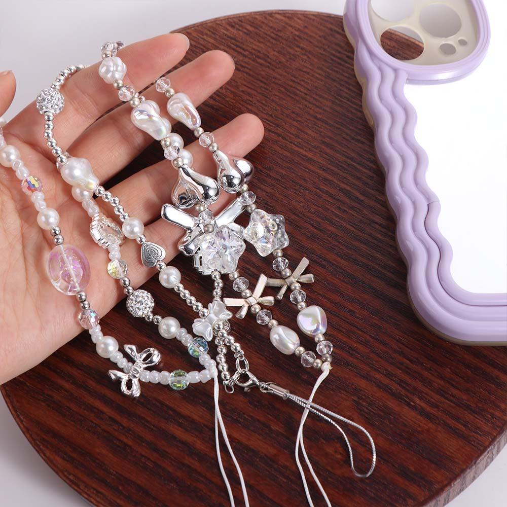 Resin Heart Mobile Phone Chain Anti-lost Y2K Mobile Phone Charms  Christmas Gifts