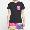 Nike T Shirts Women's Crew Neck Moderate Straight Fit CT8855-010