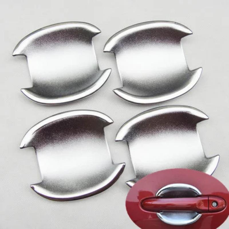 Decoration Door Bowl Handle Cover For Nissan Note E12 Nissan Versa Tiida 2012-2018 Nissan March Micra 2010-2015 Chrome Silver