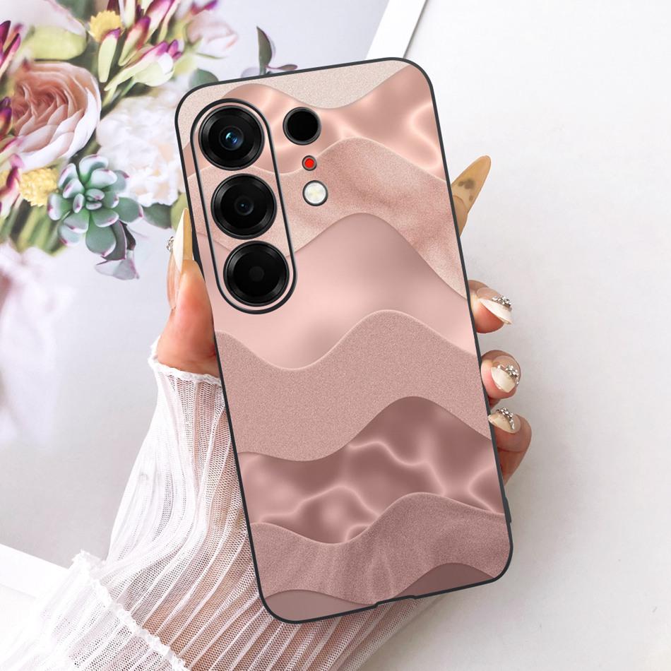 For Tecno Camon 50 4G CN5 Cute Flower Butterfly Cat Painted Case For Tecno Camon50 4G Black Silicone Soft Phone Cases