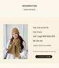 Cozy Wool Scarf & Beanie Set: Winter Warm, Windproof, Solid Color, Unisex Knit for Couples & Students