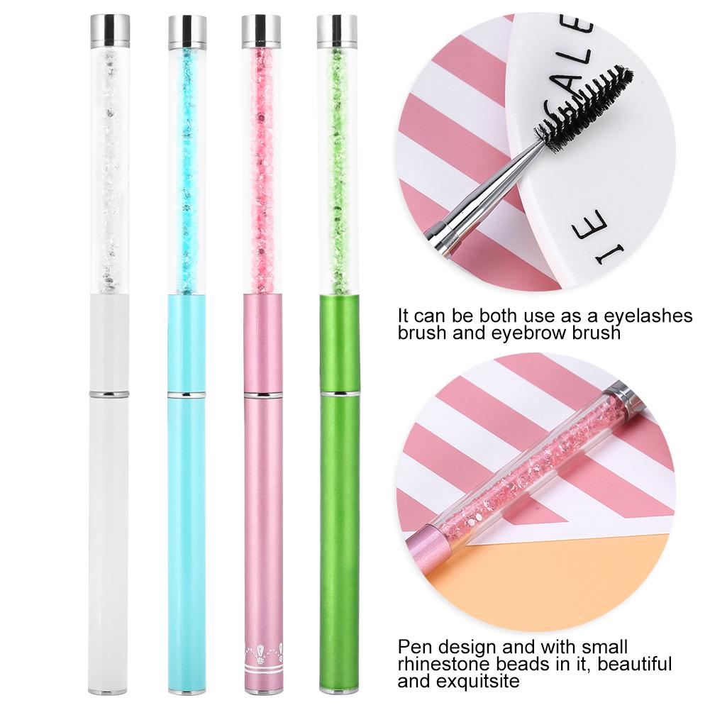 4 цвета Кисть для ресниц и бровей Палочки для туши Аппликатор Спулер Расширение ресниц Расческа для бровей