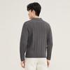 SEVEN Men's Wool Blend Cable Knit Polo Sweater