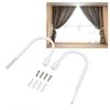 2Pcs U Shaped Curtain Tiebacks White Window Curtain Holdbacks Decorative Drapery Holdbacks  Office