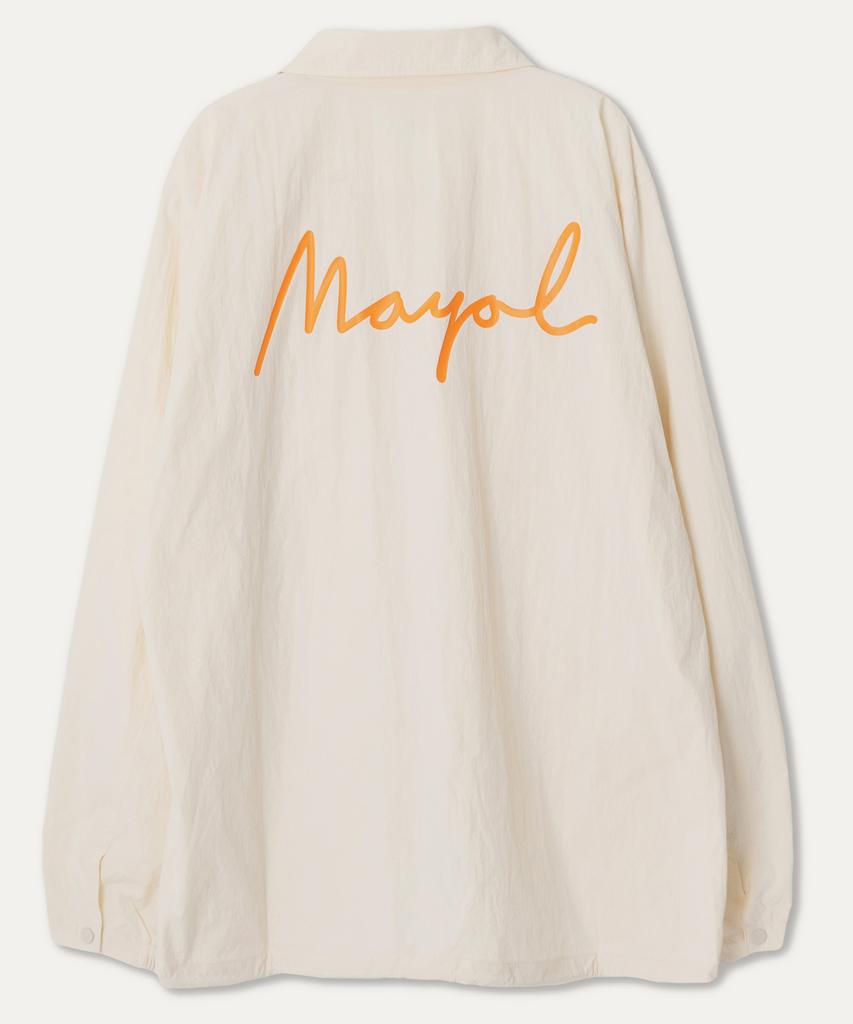 Mayol Lettering Print Coach Jumper_Ivory