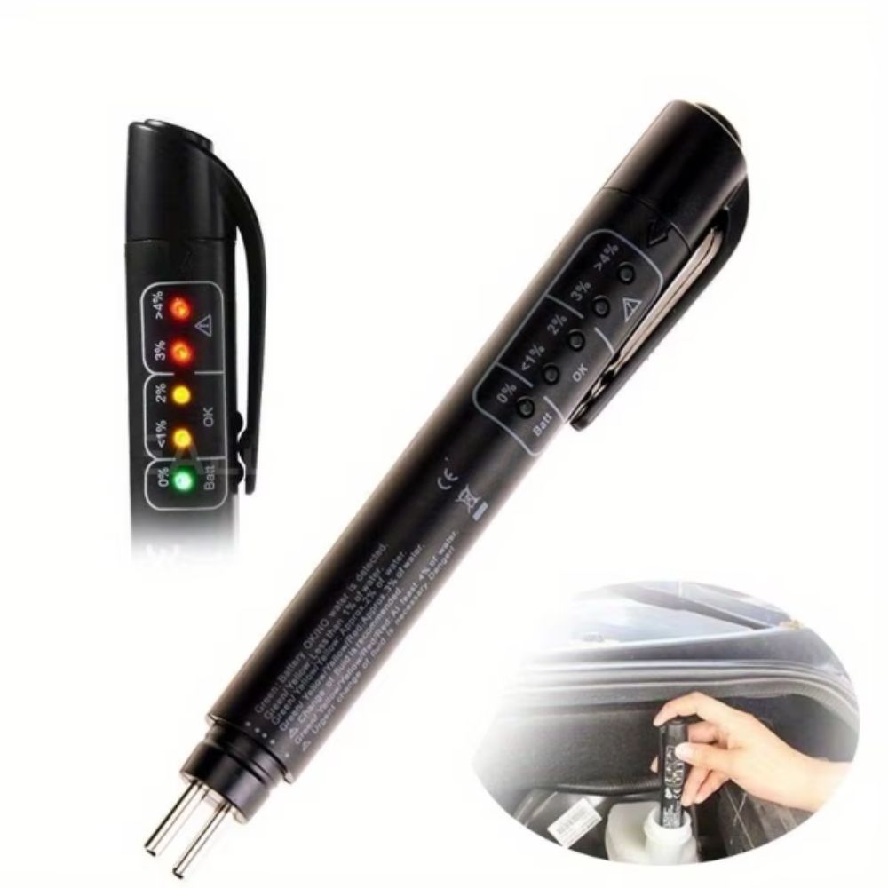 LED Indicator Brake Fluid Tester 5 LED Lights Brake Oil Tester Oil Quality Diagnostic Tool Car