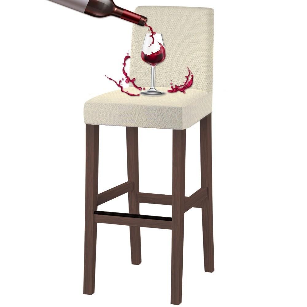 Elastic Stretch Bar Stool Seat Covers Short Back Chair Protectors Durable Slipcovers Household