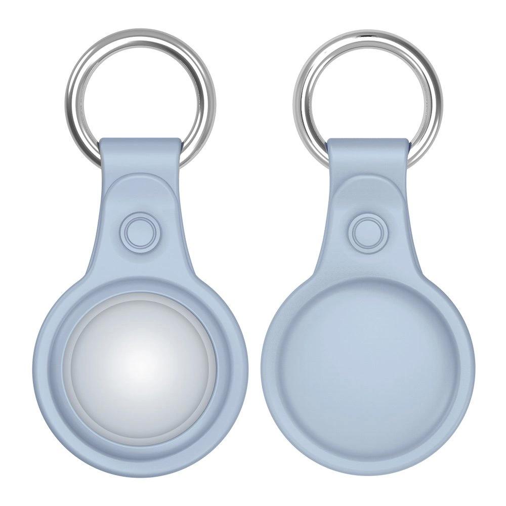 Dux Ducis Набор из 4 силиконовых чехлов-брелоков с подвесками для Apple Airtag Locator (4 цвета: Черный, Зеленый, Розовый, Синий)