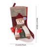 Staircase Stocking Hanger Non-woven Fabric Stocking Festive 18 Plush Christmas Stocking with 3d Santa Snowman Farmhouse Decor