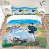 Cinderella'S Royal Journey Print 3Pcs Bedding Setduvet Cover With 2 Bedropillowcase Home Birthday Gift