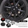 4pcs For Tesla Model 3 Model S Model X Model Y Cybertruck Roadster Car Badge Wheel Center Hub Cap Cover Accessories Auto Styling