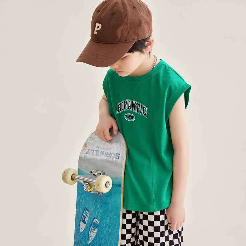 Boys' Breathable Athletic Sleeveless Top