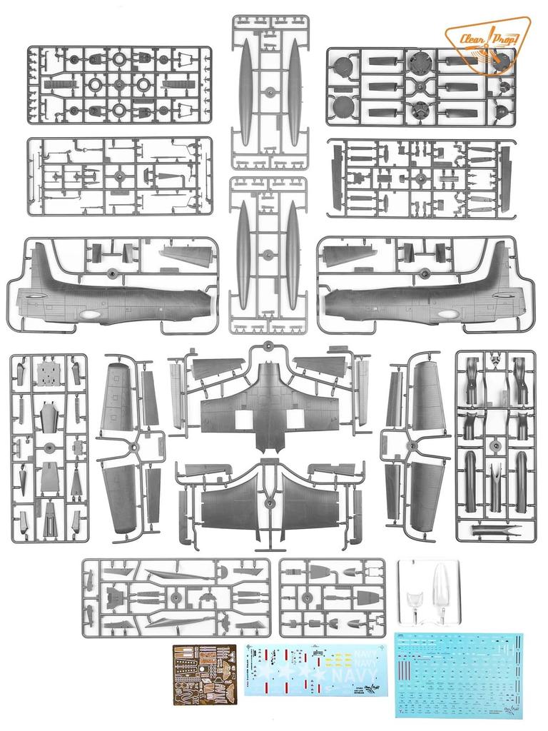Clearprop Scale American Skyshark Plastic Model Kit CPU4801 1/48 A2D-1