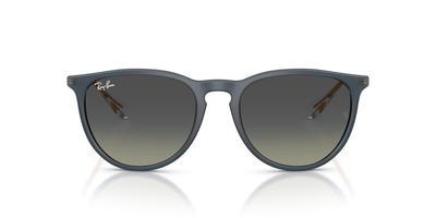 Солнцезащитные очки 0RB4171F ERIKA RUBBER BLUE GREY GRADIENT 68131157 Азиатская посадка Поляризованные [Ray-Ban] (Серо-голубой)
