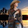 Women's Northwest Ethnic Style Cloak: Thickened Xinjiang, Tibet & Yunnan Prairie Shawl and Scarf