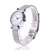 Simple Retro Silver Case Dial Watches Ladies Quartz Watch