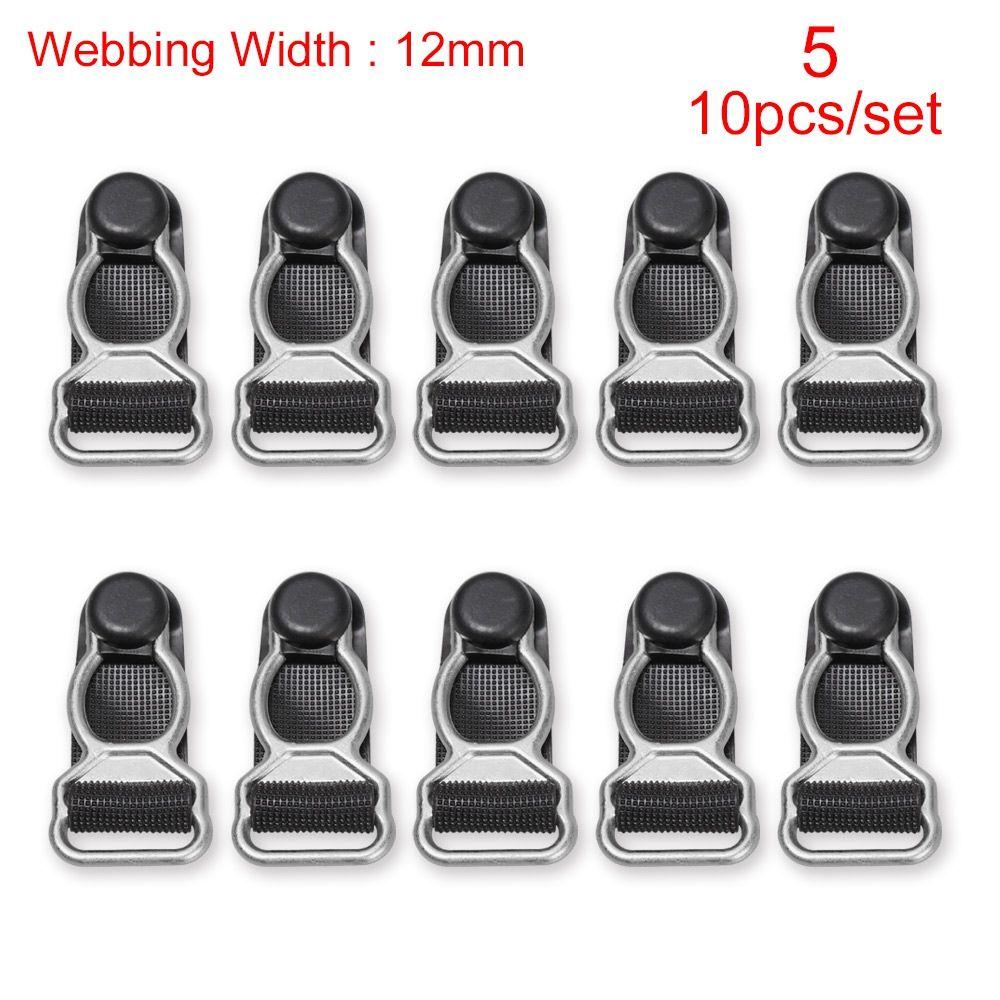 Corset Leg Garter Suspender Ends Buckles Hosiery Stocking Grips Belt Clip Hooks Alloy Sock Clips