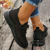 Новые летние сетчатые кроссовки большого размера для женщин, повседневные спортивные кроссовки для бега, дышащие и удобные сетчатые спортивные кроссовки