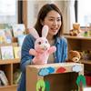 Ludus Felix Hand Puppet [Tested by a domestic testing institution] Puppet show glove puppet ventriloquism plush toy (Pink Rabbit)