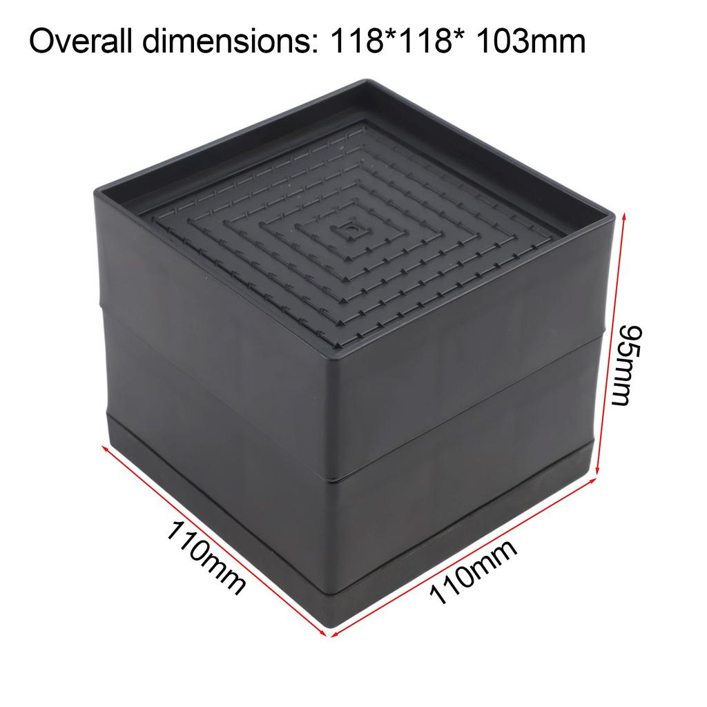 Черный цвет Накладки на ножки стула Штабелируемые подставки Гибкое штабелирование