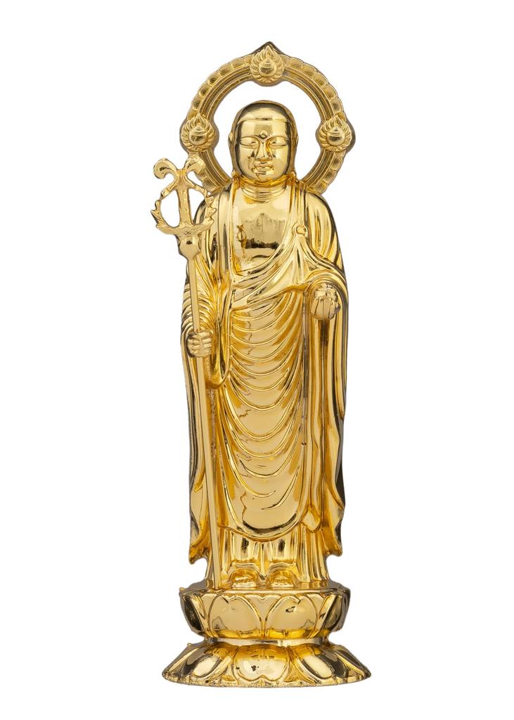 Статуя Будды Дзидзо Бодхисаттва золото с ПК Дзуси для безопасных родов и божество-хранитель для воспитания Такаока медная посуда Босацу pcZ (чистый покрытый) _