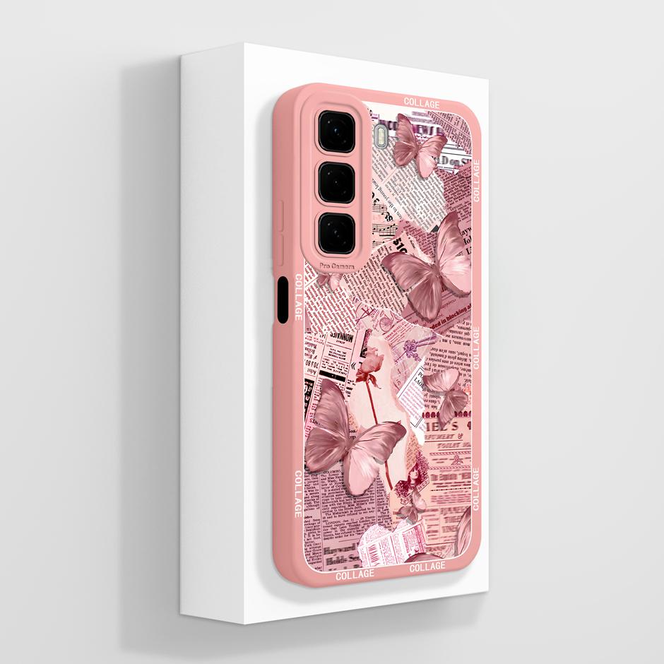 Для Infinix Hot50 50i 50Pro 50Pro+ Чехол Милый Кот Панда Защита от Падений Уникальная Крышка для Телефона Для Infinix Hot 50 Pro Plus 50i Capa