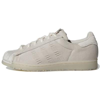 Оригинальные замшевые кроссовки Superstar с низким верхом Женские кроссовки Серо-белые HQ8423