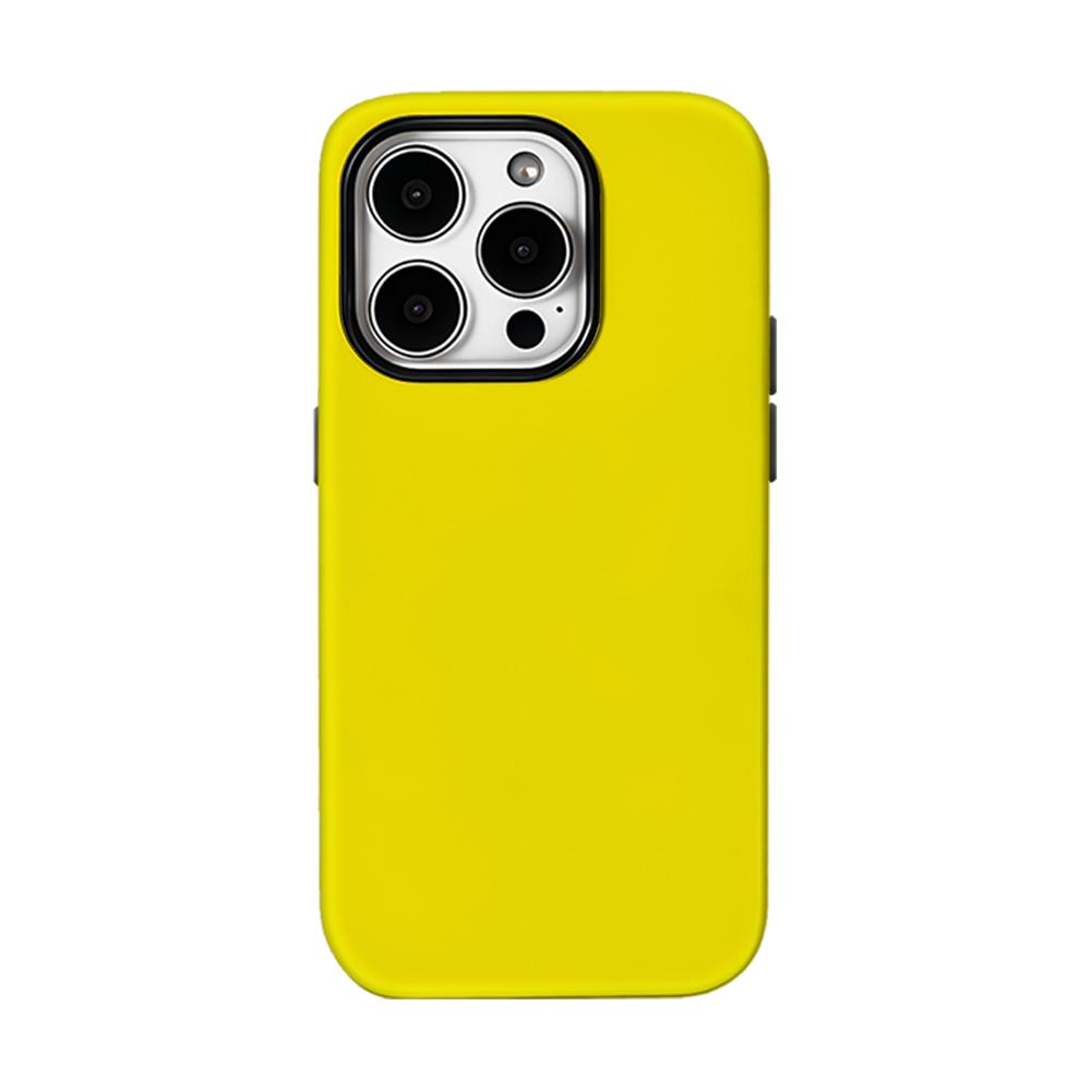 Желтый чехол для телефона для IPhone 17 16 15 14 13 Pro Max Plus, магнитный, однослойный, двухслойный, прочный