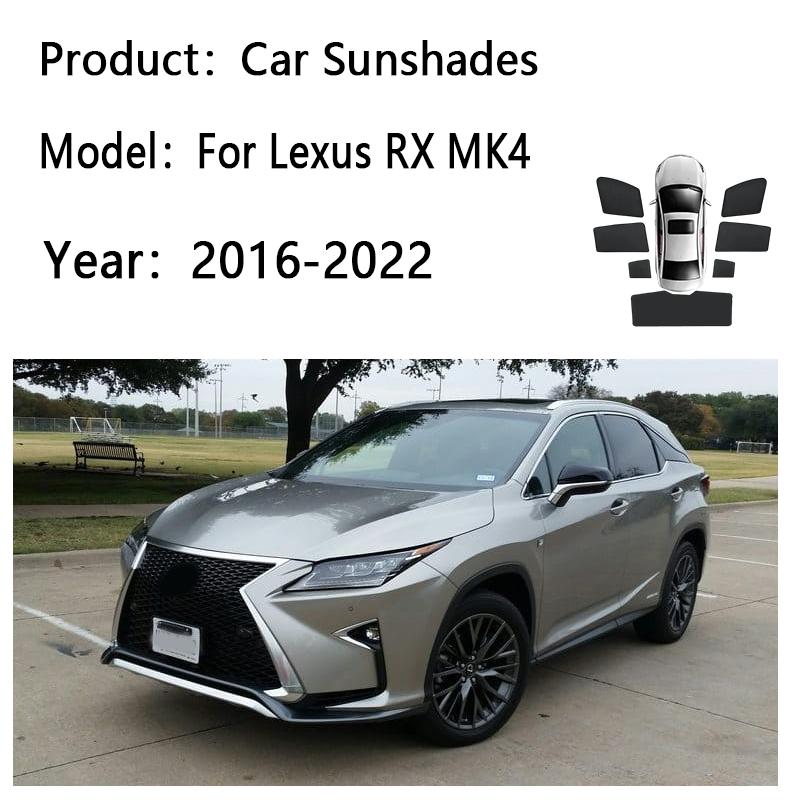 Автомобильный солнцезащитный козырек для Lexus RX AL20 MK4 300h 350h 450h 2016-2022 Солнцезащитный козырек Занавеска для приватности Магнитный Теплоизоляция Козырек Аксессуары