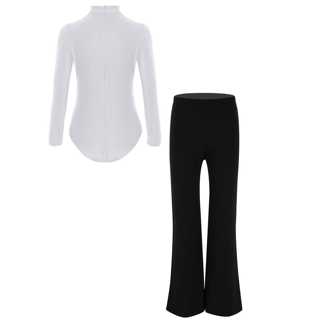 Танцевальный костюм для мальчиков, сетчатый лоскутный купальник, перекрещивающиеся бретели спереди, стразы, штаны, комплект для выступления на сцене