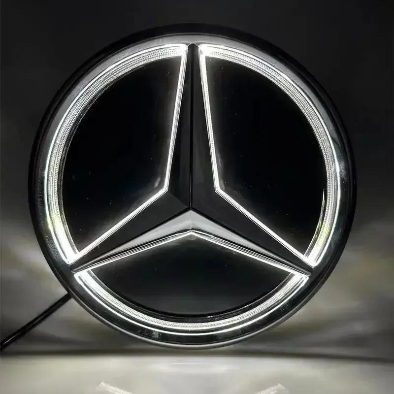 AABIC1 Car Front Grilled Star Emblem LED Illuminated Logo White Blue Red Light Mercedes Benz W204 GLK200 GLK260 GLK350 2013-20151