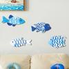Ocean Theme Wooden Fish Wall Decor Marine Style Nautical Wall Art  Living Room Decor