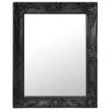 VidaXL Wall Mirror Baroque Style 50x60 Cm Black 320319