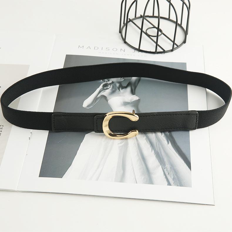 Эластичный пояс для пальто, аксессуары, декоративный пояс для костюма, женский, осенне-зимний, летний, черный.