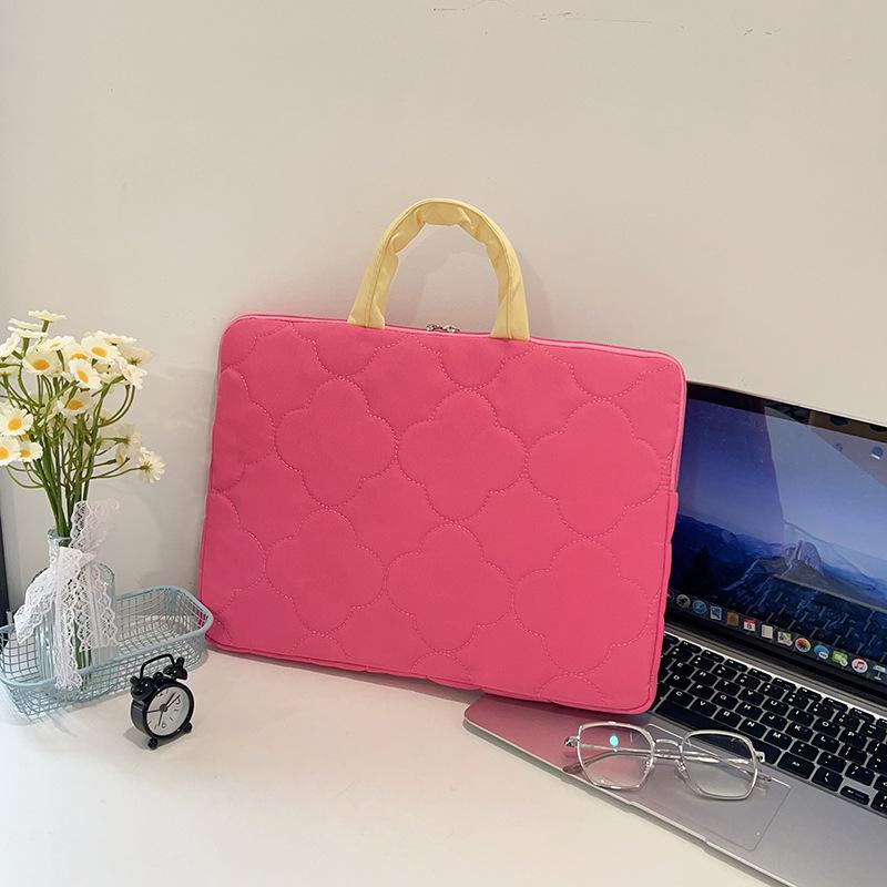 Однотонная повседневная сумка большой вместимости, горизонтальная, вертикальная, простая, универсальная, для хранения компьютера, портативная сумка-тоут, сумка для компьютера