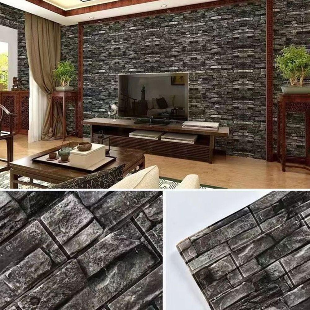 Сделай сам 3D Имитация Кирпичной Стены Наклейки Фоновые Обои Для Дома Гостиной Кухни